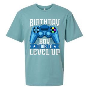 Birthday Time to Level Up Video Game Birthday Gamer Sueded Cloud Jersey T-Shirt