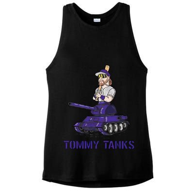 Baseball Tommy Tanks Tommy Funny Tanks Tommy Tanks Ladies PosiCharge Tri-Blend Wicking Tank