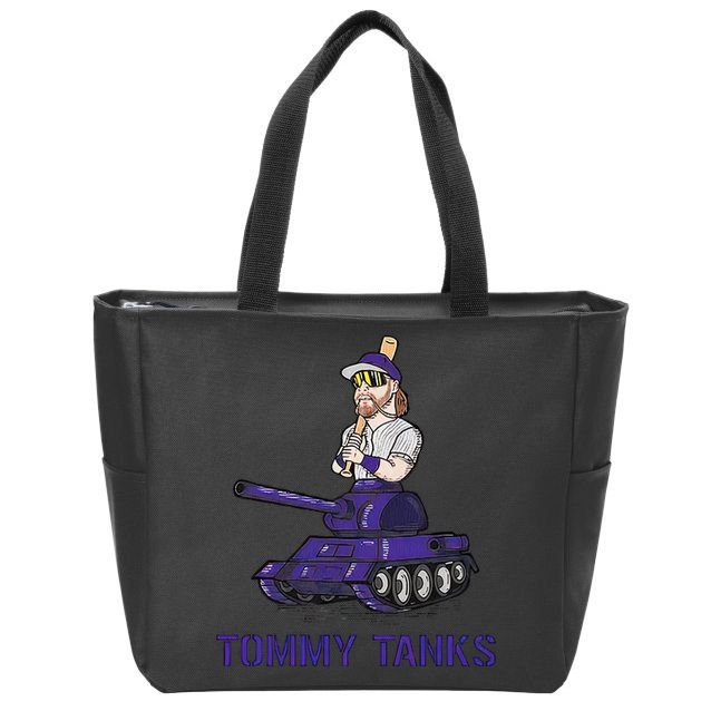 Baseball Tommy Tanks Tommy Funny Tanks Tommy Tanks Zip Tote Bag