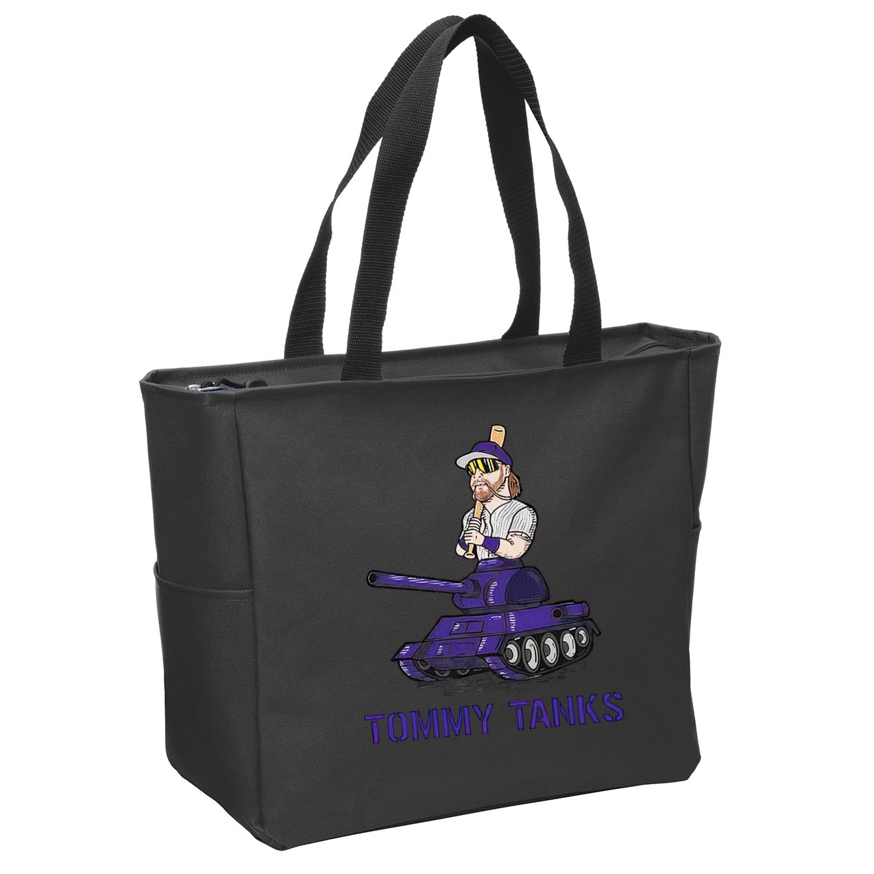 Baseball Tommy Tanks Tommy Funny Tanks Tommy Tanks Zip Tote Bag