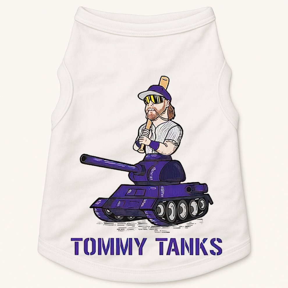 Baseball Tommy Tanks Tommy Funny Tanks Tommy Tanks Doggie Tank