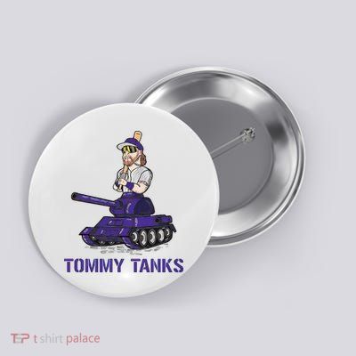 Baseball Tommy Tanks Tommy Funny Tanks Tommy Tanks Button