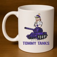 Baseball Tommy Tanks Tommy Funny Tanks Tommy Tanks 11oz C Handle Ceramic Mug