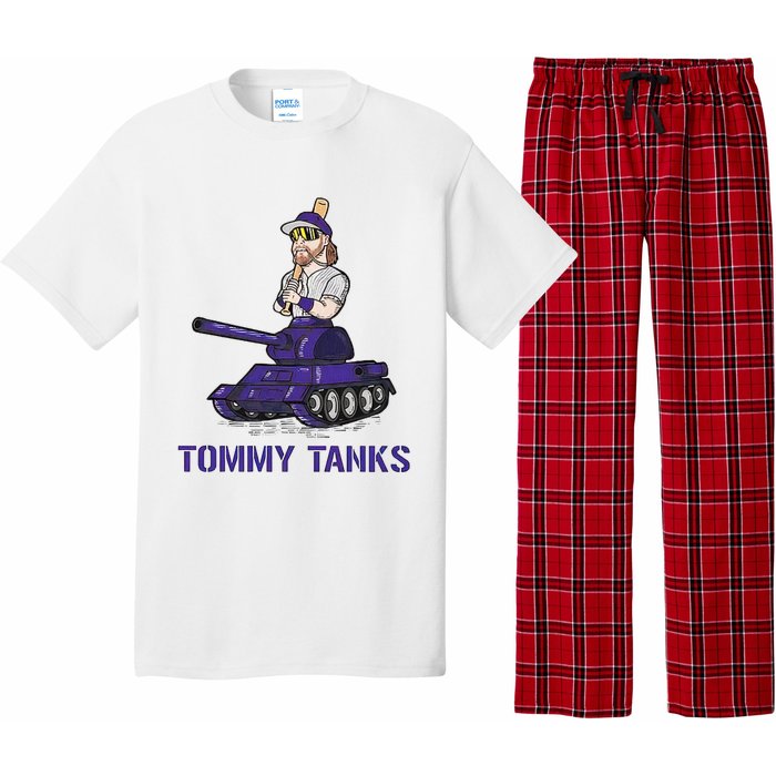 Baseball Tommy Tanks Tommy Funny Tanks Tommy Tanks Pajama Set