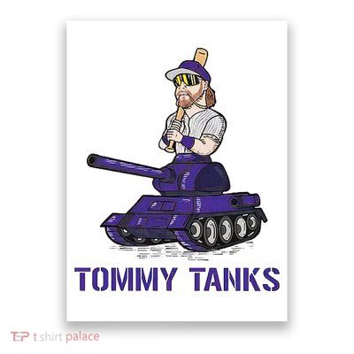 Baseball Tommy Tanks Tommy Funny Tanks Tommy Tanks Poster