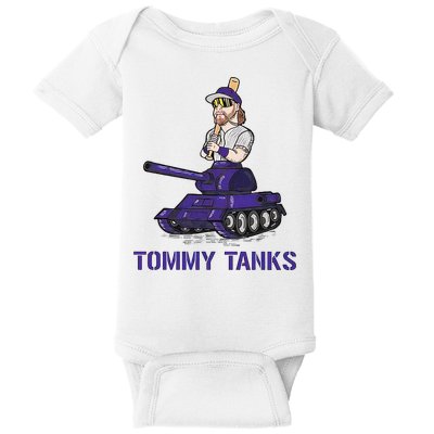 Baseball Tommy Tanks Tommy Funny Tanks Tommy Tanks Baby Bodysuit