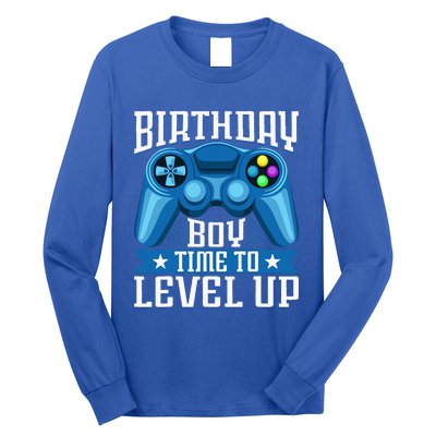 Birthday Time To Level Up Video Game Birthday Gamer Long Sleeve Shirt