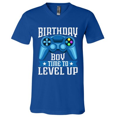 Birthday Time To Level Up Video Game Birthday Gamer V-Neck T-Shirt