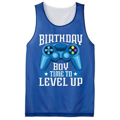 Birthday Time To Level Up Video Game Birthday Gamer Mesh Reversible Basketball Jersey Tank