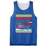 Braaap Through The Snow Ugly Motocross Christmas Mesh Reversible Basketball Jersey Tank