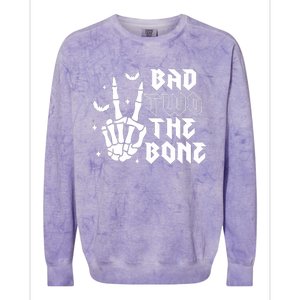 Bad Two The Bone Birthday 2nd 2 Years Old Birthday Colorblast Crewneck Sweatshirt