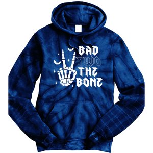 Bad Two The Bone Birthday 2nd 2 Years Old Birthday Tie Dye Hoodie