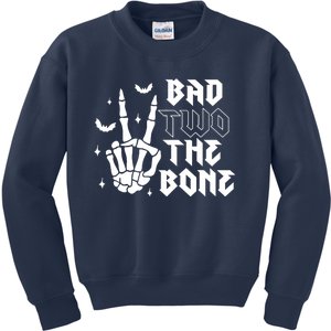 Bad Two The Bone Birthday 2nd 2 Years Old Birthday Kids Sweatshirt