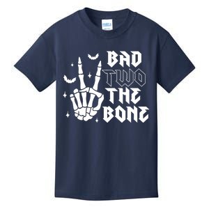 Bad Two The Bone Birthday 2nd 2 Years Old Birthday Kids T-Shirt