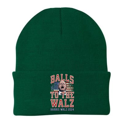 Balls To The Walz Harris Walz 2024 Knit Cap Winter Beanie