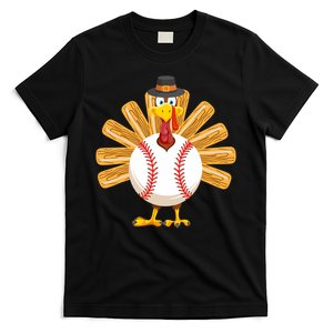 Baseball Turkey Thanksgiving Mom T-Shirt