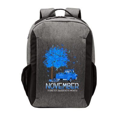 Blue Tree Truck Pumpkin November Diabetes Awareness Month Vector Backpack