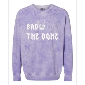 Bad Two The Bone Birthday 2nd 2 Years Old Birthday Boy Girl Colorblast Crewneck Sweatshirt