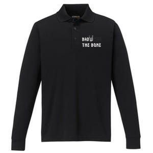 Bad Two The Bone Birthday 2nd 2 Years Old Birthday Boy Girl Performance Long Sleeve Polo