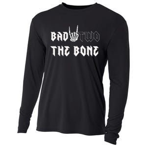 Bad Two The Bone Birthday 2nd 2 Years Old Birthday Boy Girl Cooling Performance Long Sleeve Crew