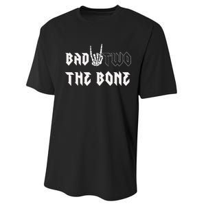 Bad Two The Bone Birthday 2nd 2 Years Old Birthday Boy Girl Performance Sprint T-Shirt