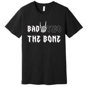 Bad Two The Bone Birthday 2nd 2 Years Old Birthday Boy Girl Premium T-Shirt