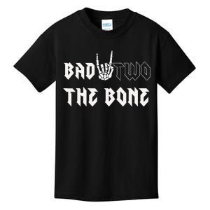 Bad Two The Bone Birthday 2nd 2 Years Old Birthday Boy Girl Kids T-Shirt