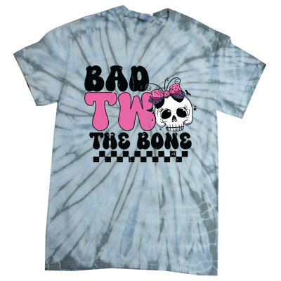 Bad Two The Bone Birthday 2nd Halloween Birthday Tie-Dye T-Shirt