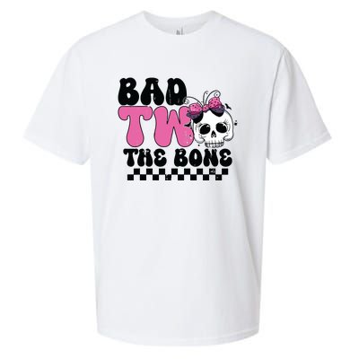 Bad Two The Bone Birthday 2nd Halloween Birthday Sueded Cloud Jersey T-Shirt