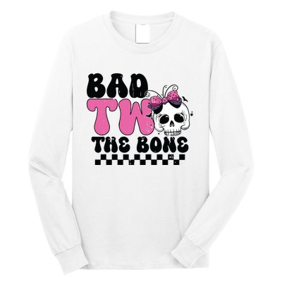 Bad Two The Bone Birthday 2nd Halloween Birthday Long Sleeve Shirt