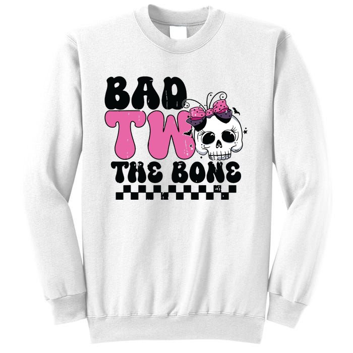 Bad Two The Bone Birthday 2nd Halloween Birthday Sweatshirt