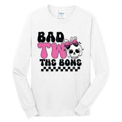 Bad Two The Bone Birthday 2nd Halloween Birthday Tall Long Sleeve T-Shirt