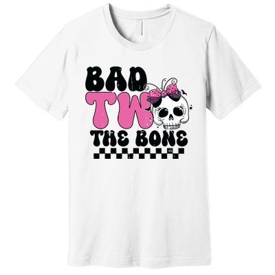 Bad Two The Bone Birthday 2nd Halloween Birthday Premium T-Shirt