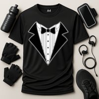 Black Tux Tuxedo boy retro Cooling Performance Crew T-Shirt