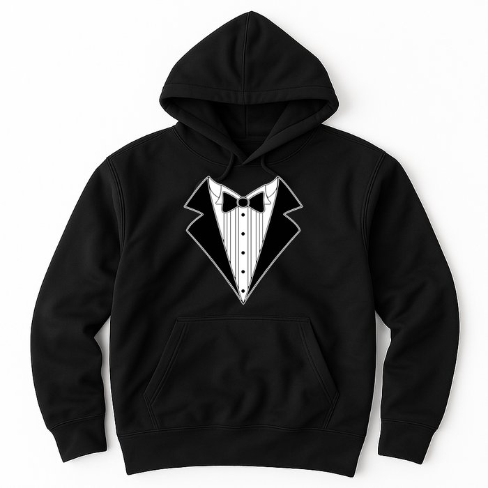 Black Tux Tuxedo boy retro Hoodie