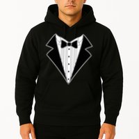 Black Tux Tuxedo boy retro Hoodie