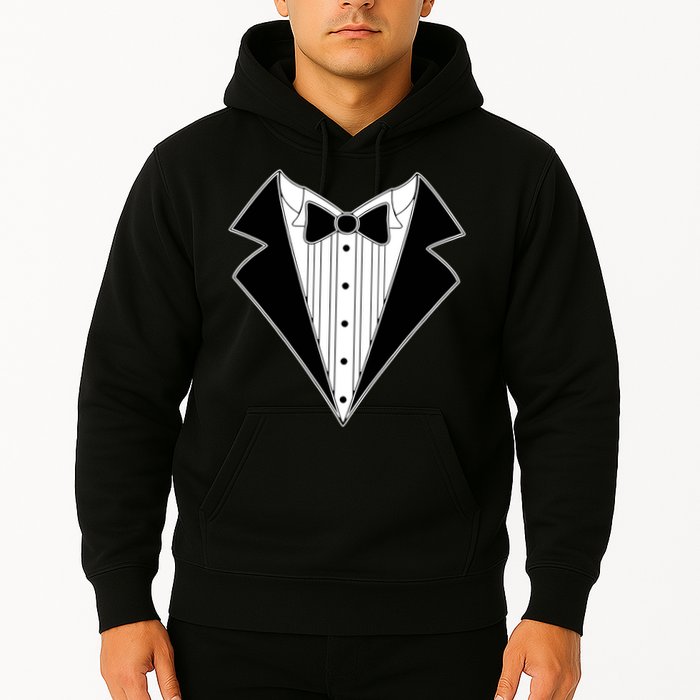 Black Tux Tuxedo boy retro Hoodie