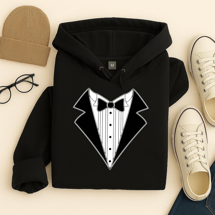 Black Tux Tuxedo boy retro Hoodie