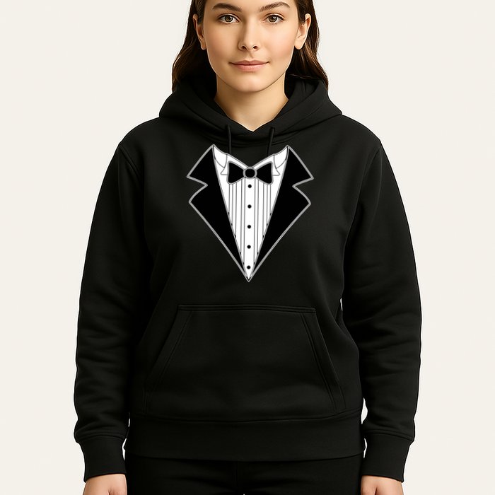 Black Tux Tuxedo boy retro Hoodie