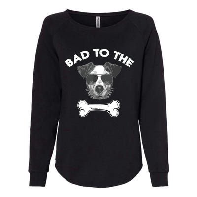 Bad To The Bone Funny Jack Russell Terrier Womens California Wash Sweatshirt