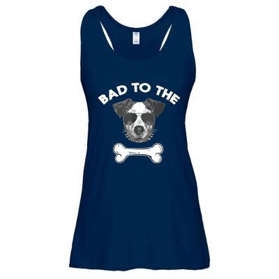 Bad To The Bone Funny Jack Russell Terrier Ladies Essential Flowy Tank