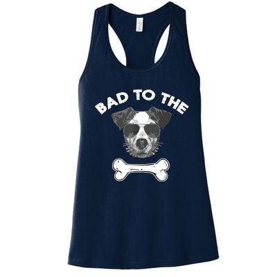 Bad To The Bone Funny Jack Russell Terrier Women's Racerback Tank