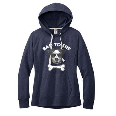 Bad To The Bone Funny Jack Russell Terrier Women's Fleece Hoodie