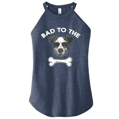 Bad To The Bone Funny Jack Russell Terrier Women's Perfect Tri Rocker Tank