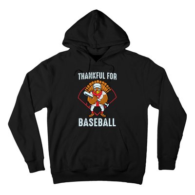 Baseball Turkey Thanksgiving Design Hoodie