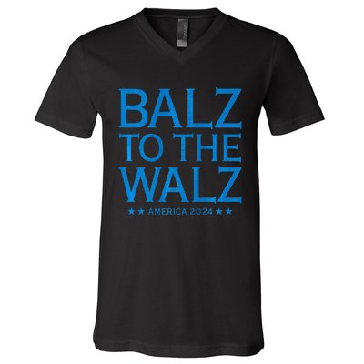 Balz To The Walz Harris Walz 2024 V-Neck T-Shirt