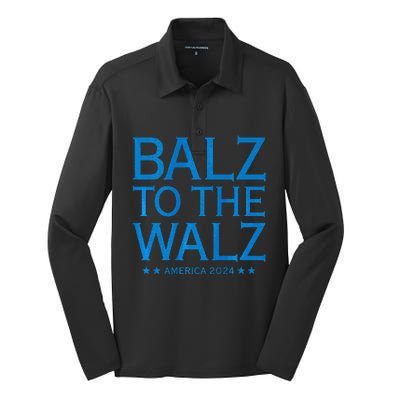 Balz To The Walz Harris Walz 2024 Silk Touch Performance Long Sleeve Polo