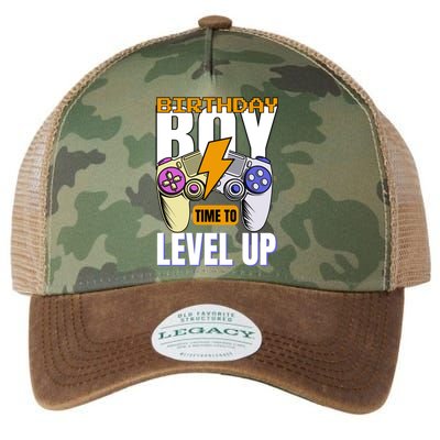 Birthday Time To Level Up Video Game Birthday Gamer Gift Legacy Tie Dye Trucker Hat