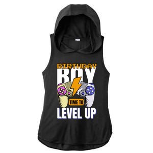 Birthday Time To Level Up Video Game Birthday Gamer Gift Ladies PosiCharge Tri-Blend Wicking Draft Hoodie Tank