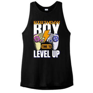 Birthday Time To Level Up Video Game Birthday Gamer Gift Ladies PosiCharge Tri-Blend Wicking Tank